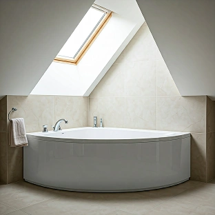 High-Quality Corner Bath for Refreshing Water Flow
