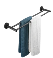 Modern Chrome Towel Bar for Bathroom Storage