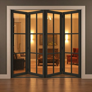 Stylish double fold door for spacious interiors