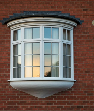 Graceful bow window for panoramic views and elegance