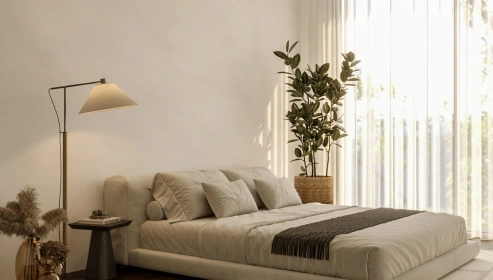  Grace Queen Size Bed in Mist White Finish with Box Storage