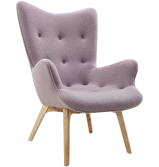 Curated accent lounge & study chairs