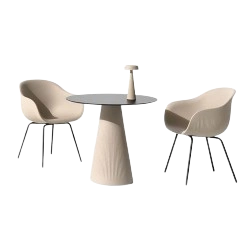 Compact dining table set for compact homes