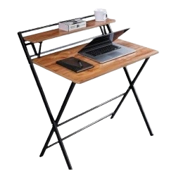 Compact study table that folds flat when not in use