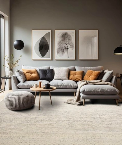 Stylish Living Room Interior Design with Modern Furniture