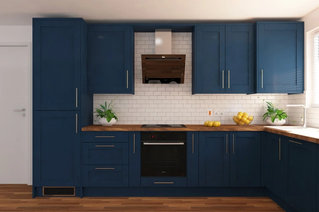 Efficient L-shaped kitchen for small spaces