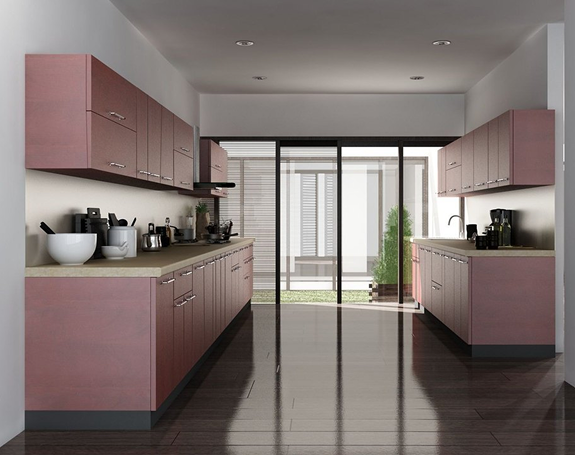 Narrow parallel kitchen maximizing functionality