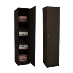 Compact single door wardrobe unit