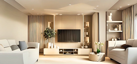 Flexible TV unit designed for versatile placement and use