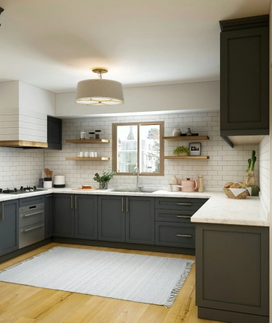 Contemporary Modular Kitchen Design with Smart Storage Solutions