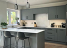 G-shaped kitchen layout