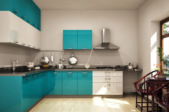 Modern L-shaped kitchen