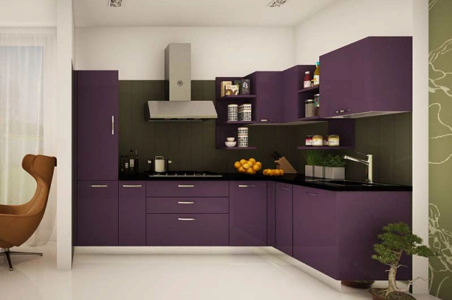 Corner kitchen layout for maximum counter space