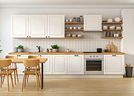 Efficient straight kitchen