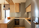 Efficient U-shaped kitchen