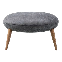 Stylish fabric ottoman for comfortable home seating